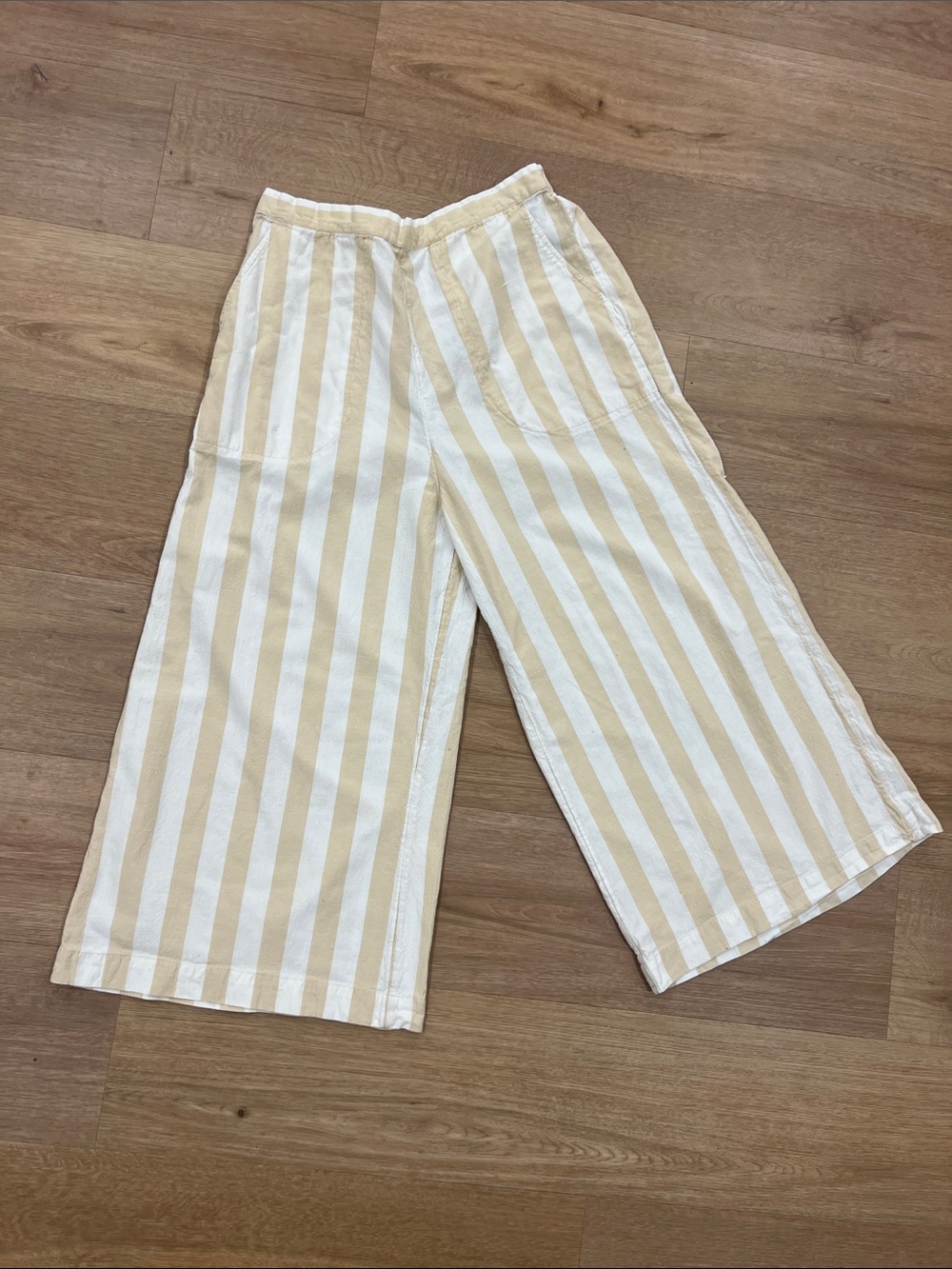 Billabong Wide Leg Cropped Striped Pant